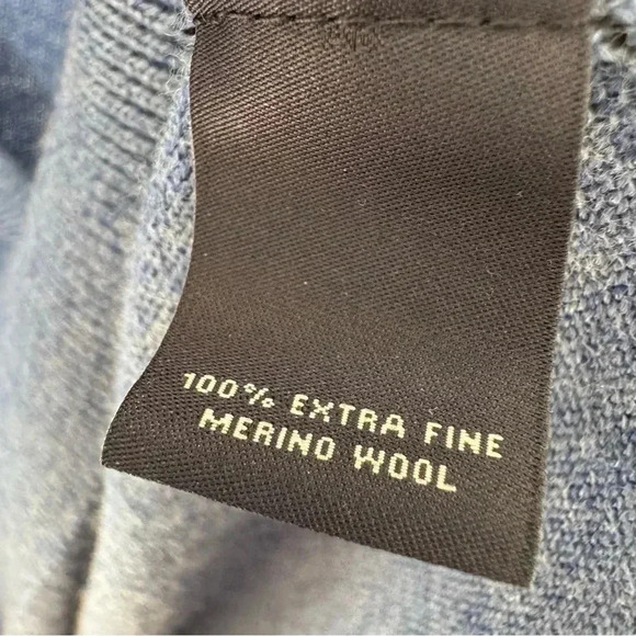 Hart Schaffner Marx Sweater Vest V Neck Extra Fine Merino Wool XL - Picture 6 of 6